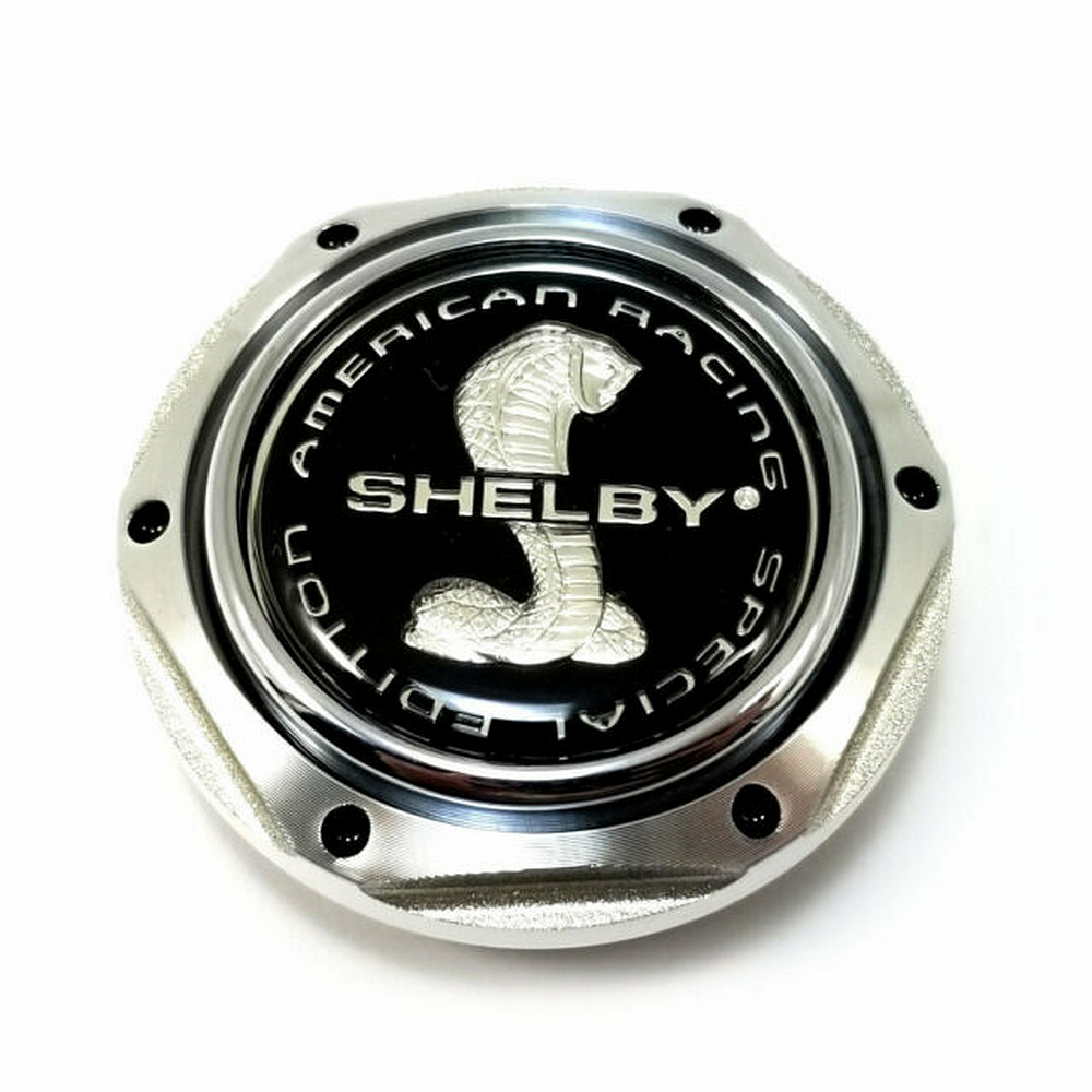 American Racing - AR CAP ALUMINUM HEX FLAT W/SHELBY LOGO
