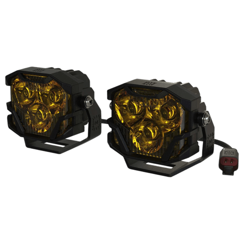 Morimoto Offroad - 4BANGER V1 HXB PODS YLW SPT SET