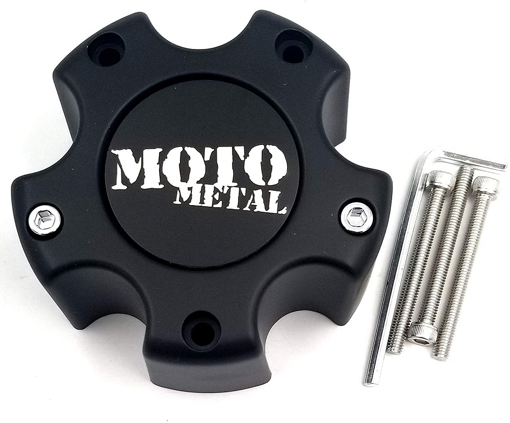 Moto Metal - MOTO METAL CAP MATTE BLACK 5 LUG