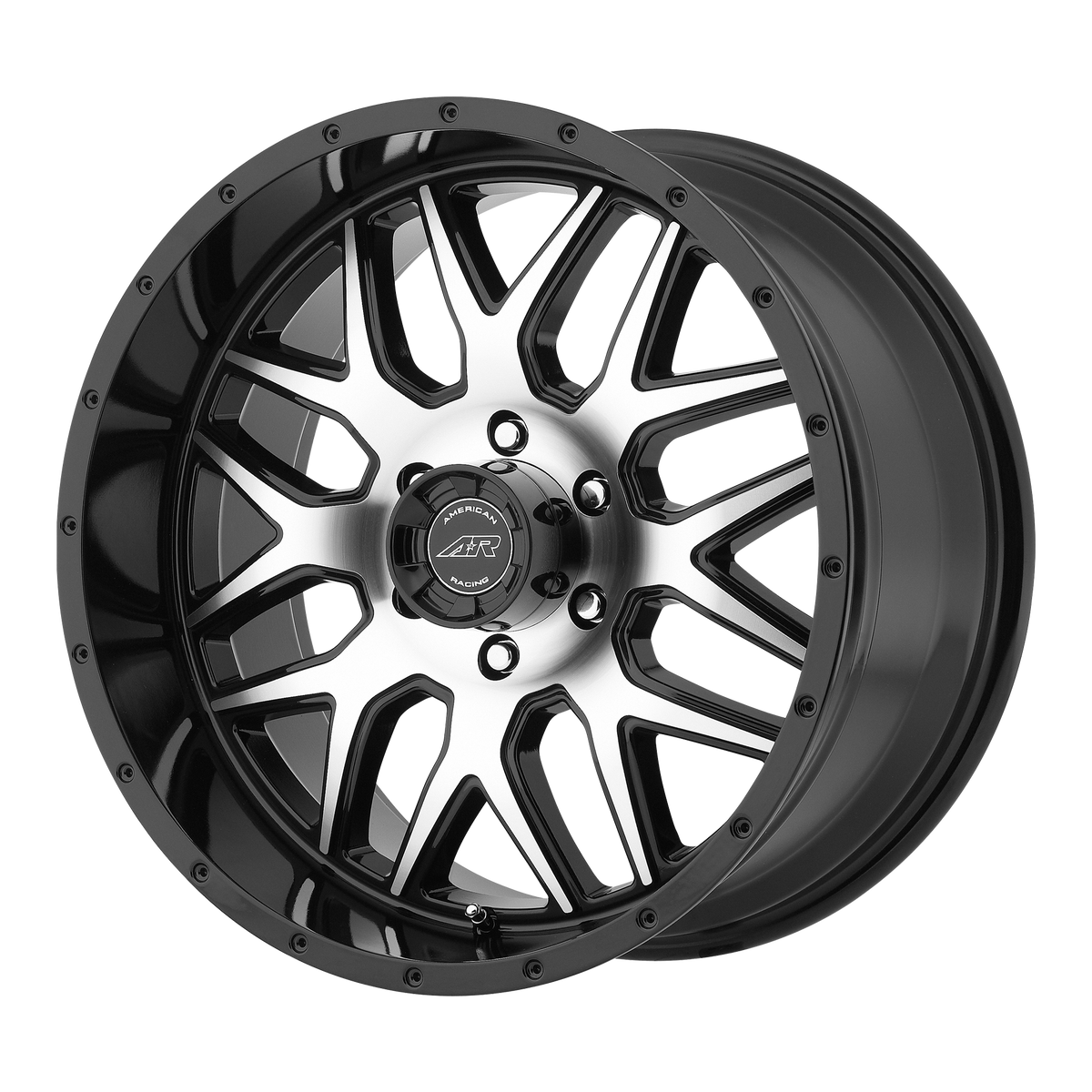 AR910 18X9 5X4.5 G-BLK MACH 00MM 83.1CB