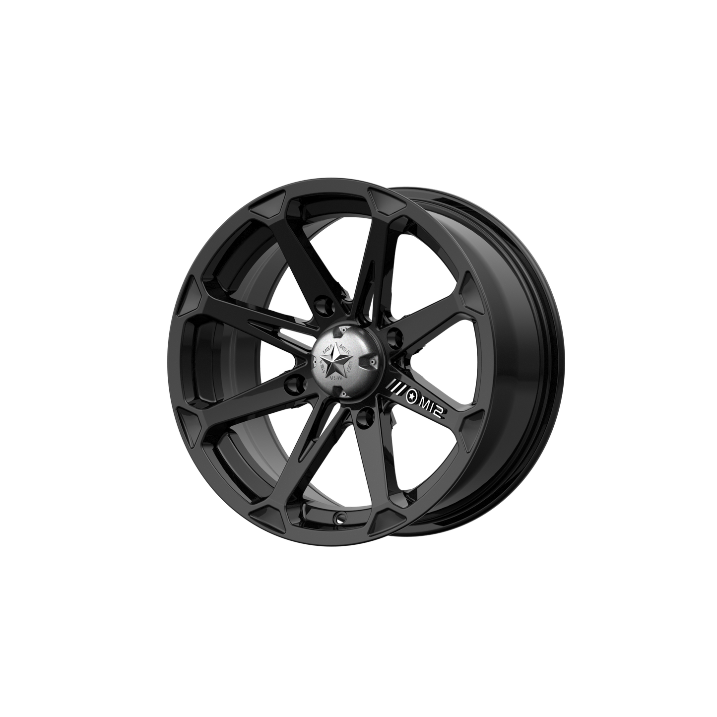 DIESEL UTV 14X7 4X110 GLOSS BLACK -47MM