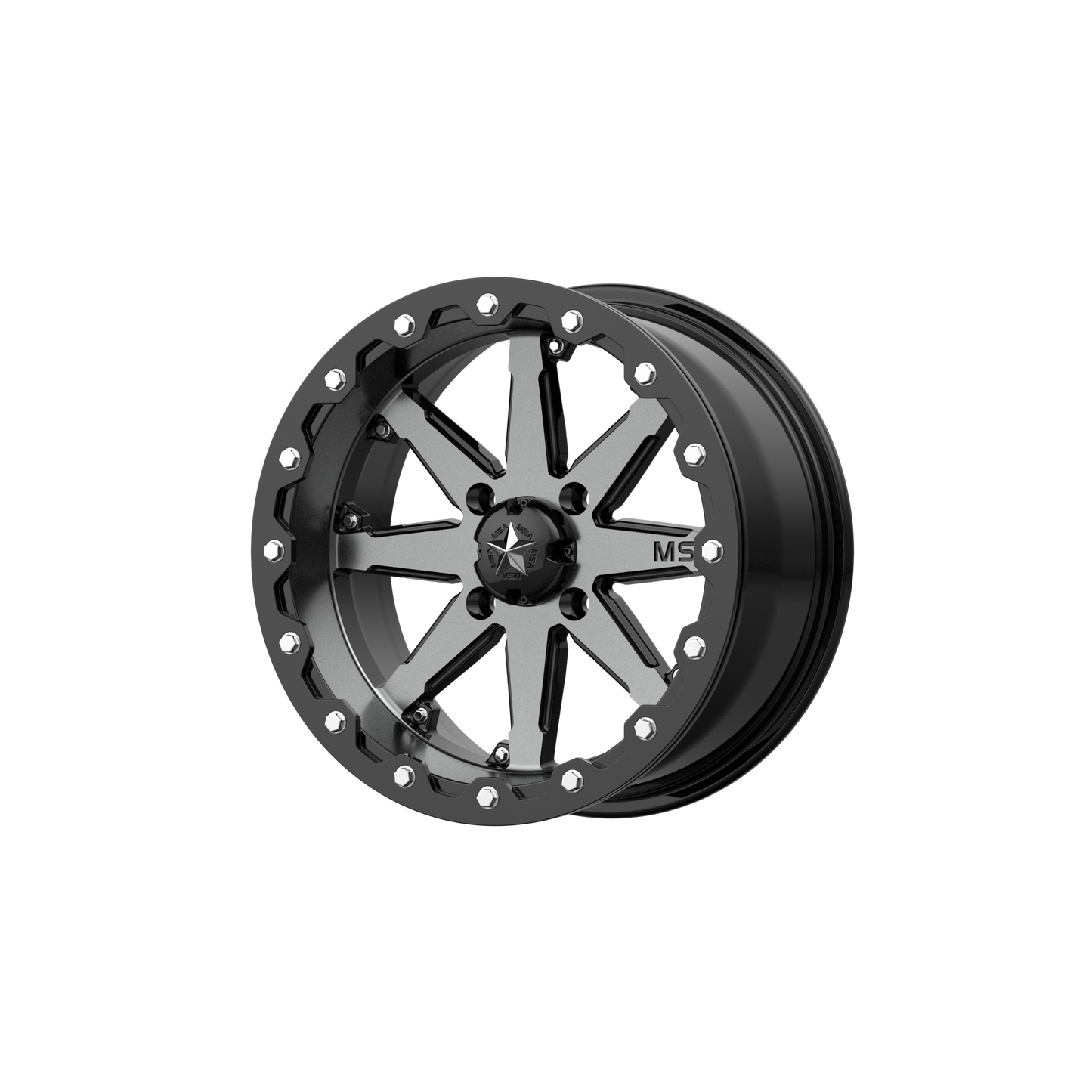LOK UTV 15X7 4X110 CHARCOAL TINT 00MM