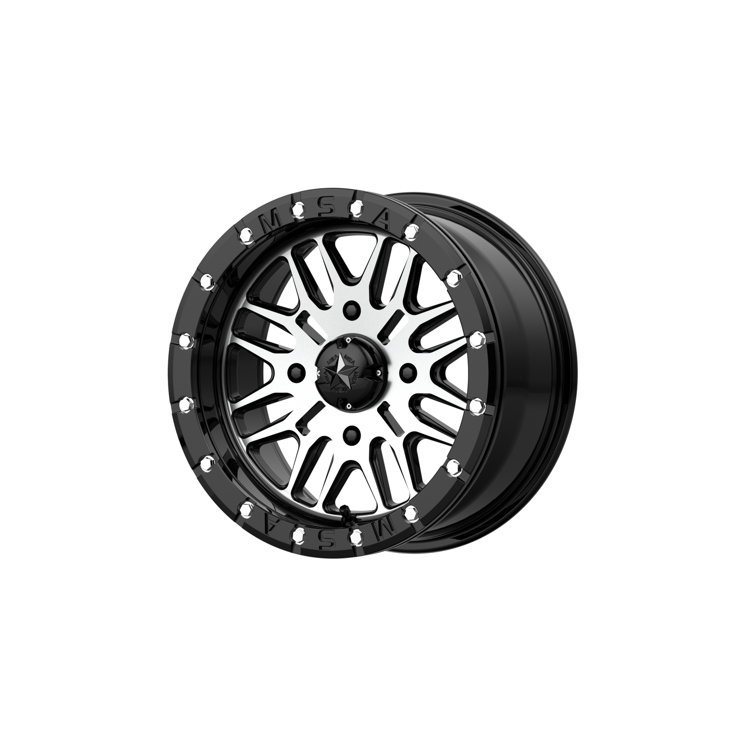 BRUTE UTV BL 18X7 4X137 G-BLK MACH 10MM