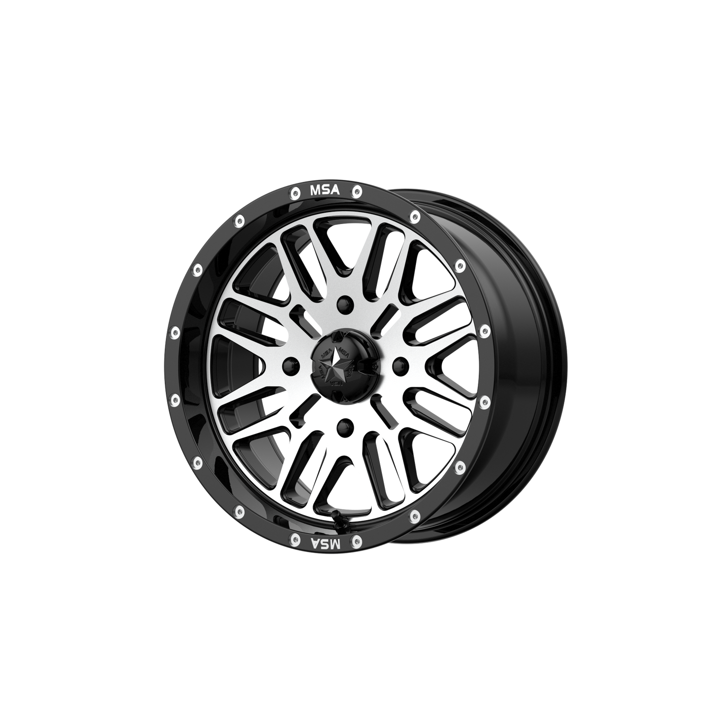 BRUTE UTV 22X7 4X137 G-BLK MACH 10MM