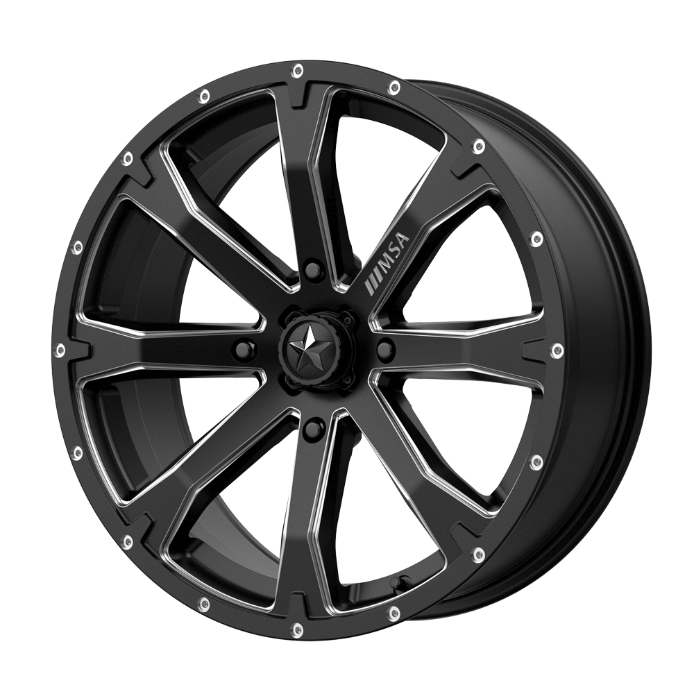 BOUNTY UTV 20X7 4X137 S-BLK MILL 10MM
