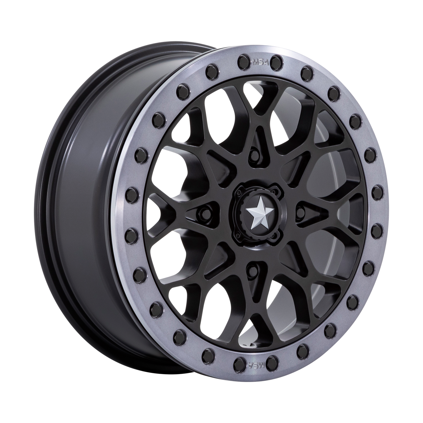 PORTAL UTV BL 15X6 4X110 S-BLK GRY +38