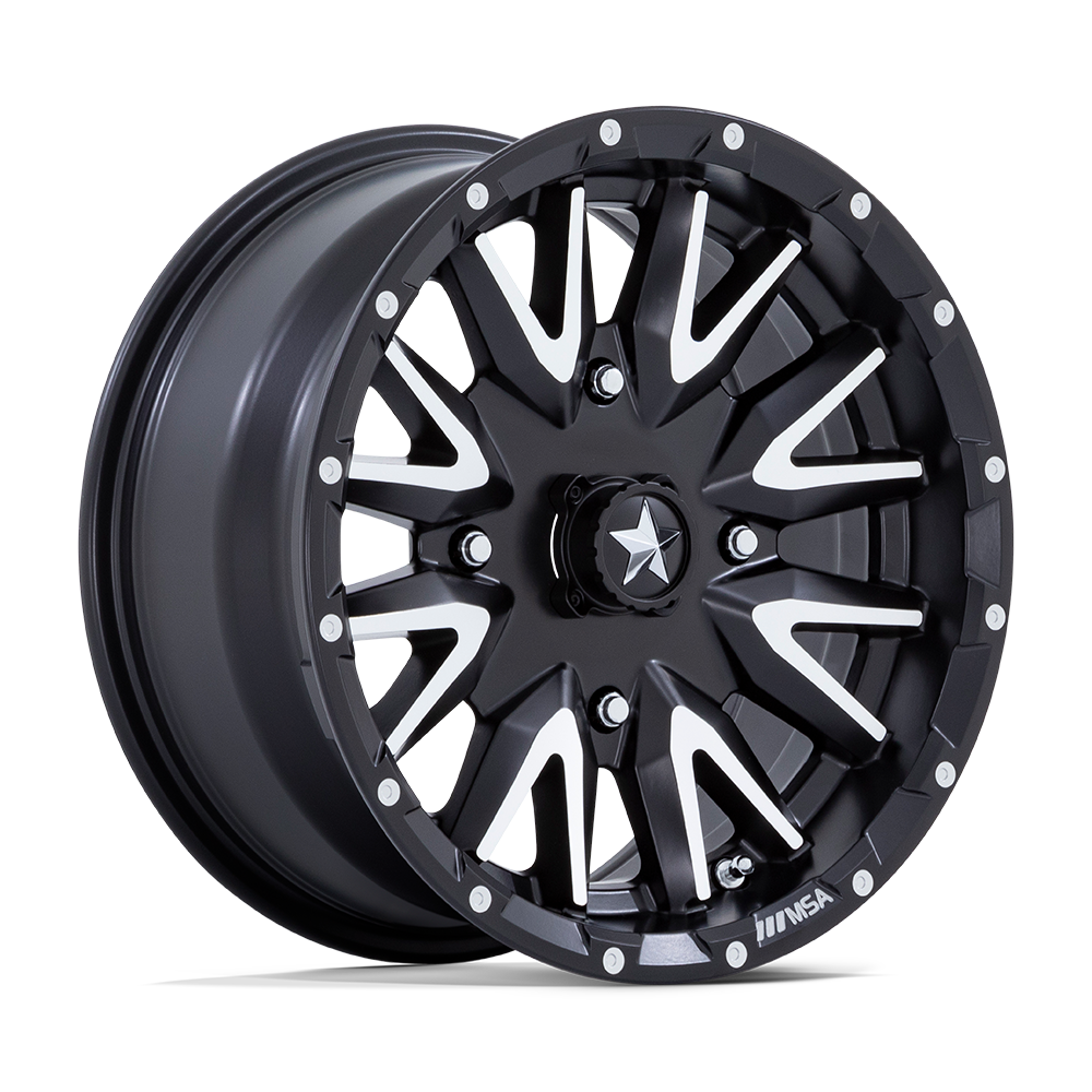 CREED UTV 15X7 4X137 96 +10 M-BLK MCH