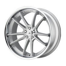 ABL23 22X9 5X120 BRUSH SLV CHR LIP 32MM