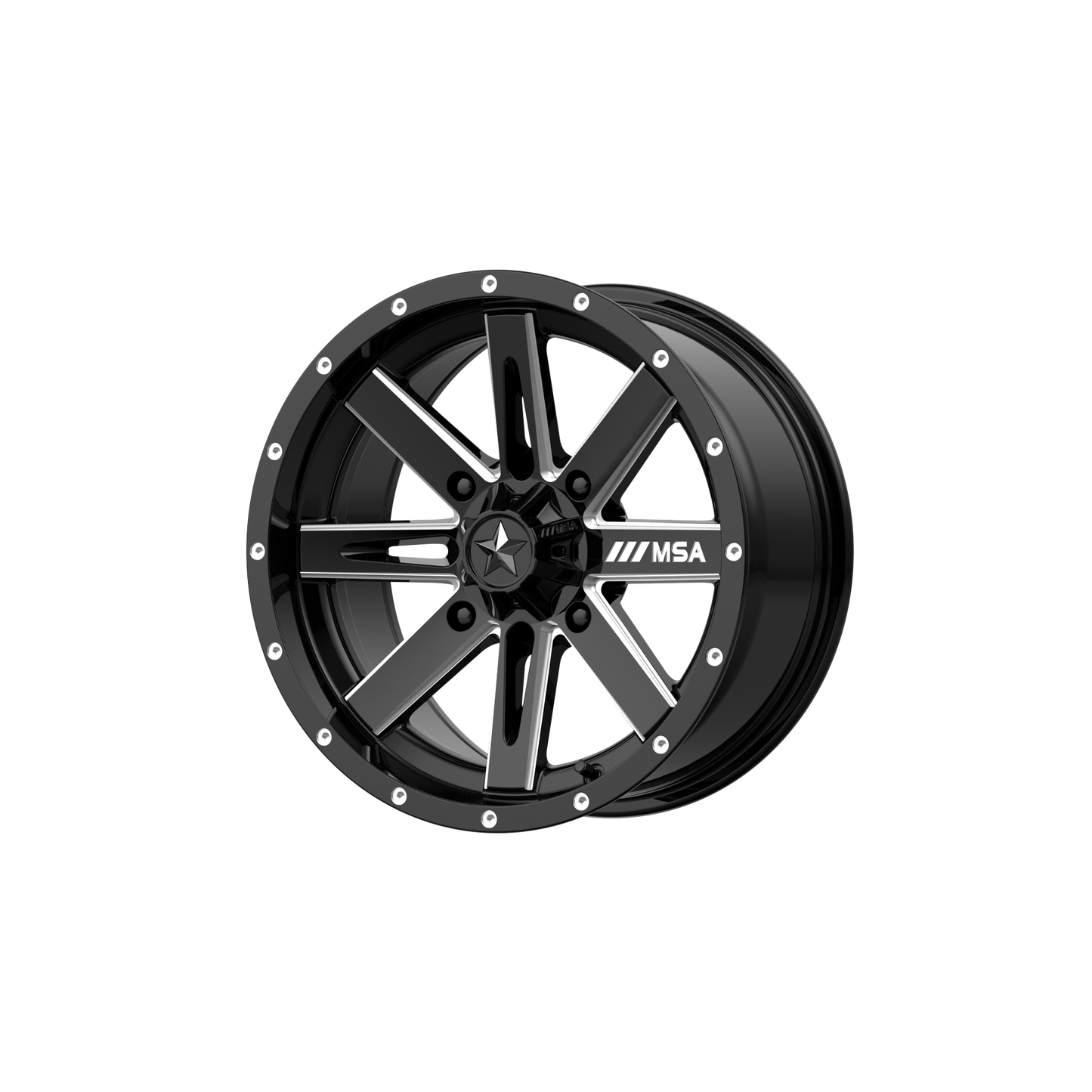 BOXER UTV 15X7 4X137 G-BLK MILL 10MM