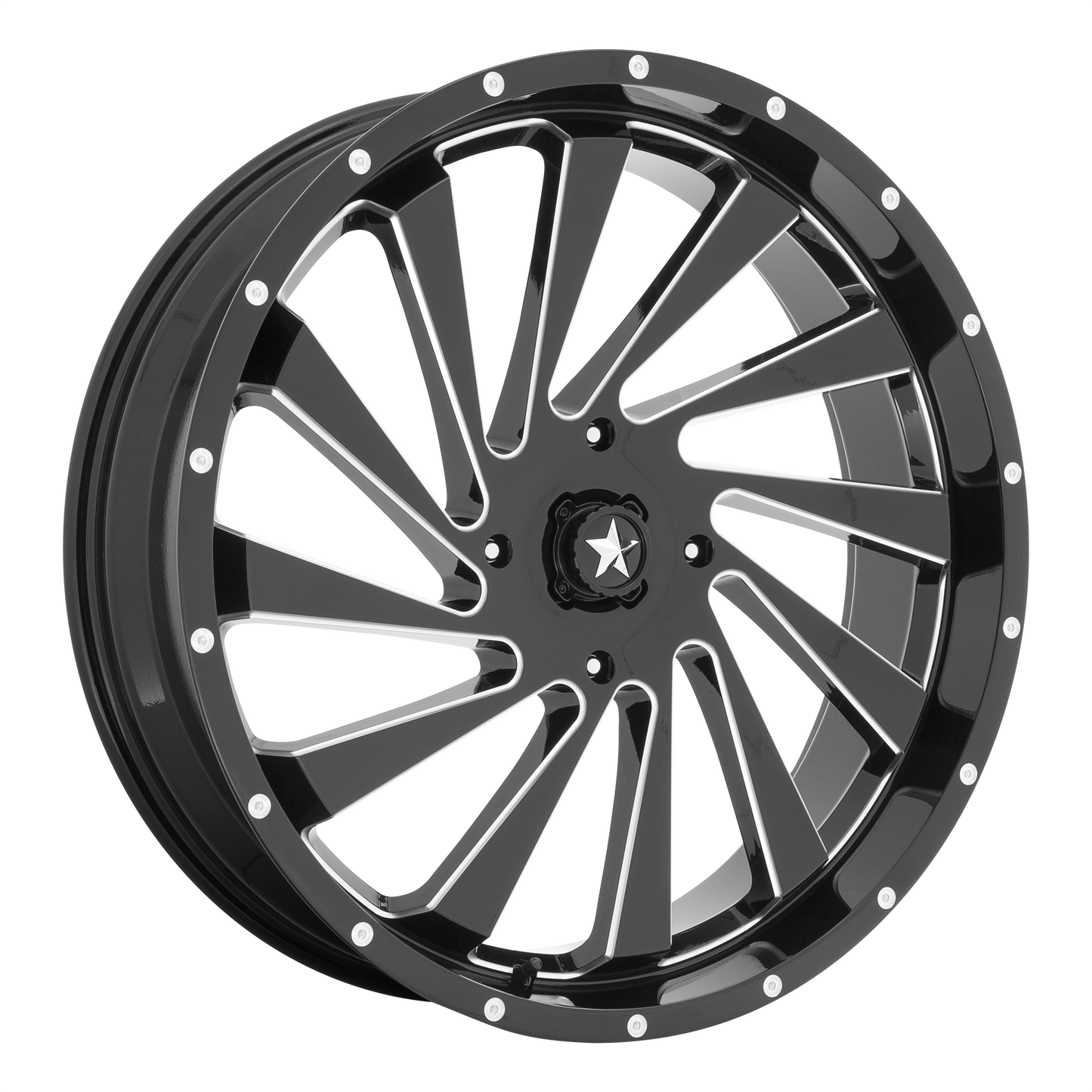 BLADE UTV 22X7 4X156 115 G-BLK-MILL +0