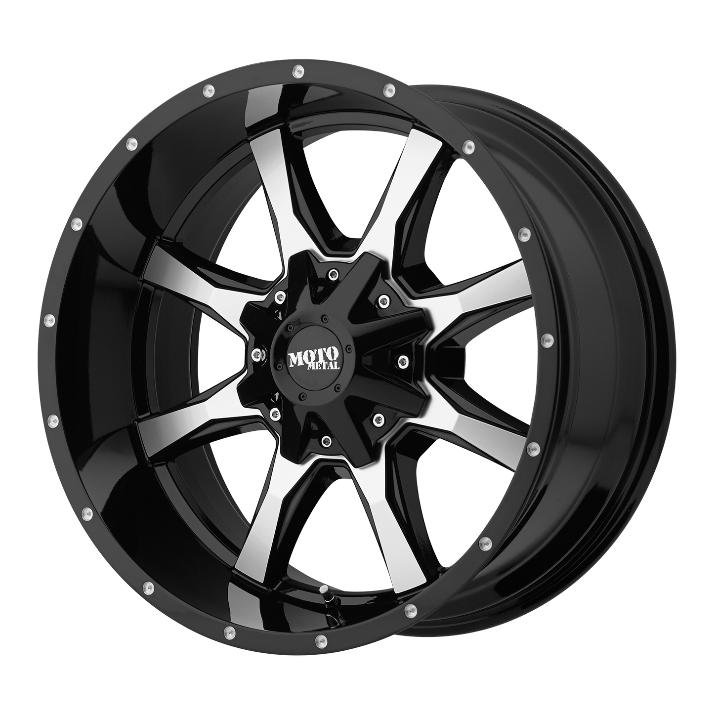 MO970 20X10 8X170 MACH G-BLK -24MM