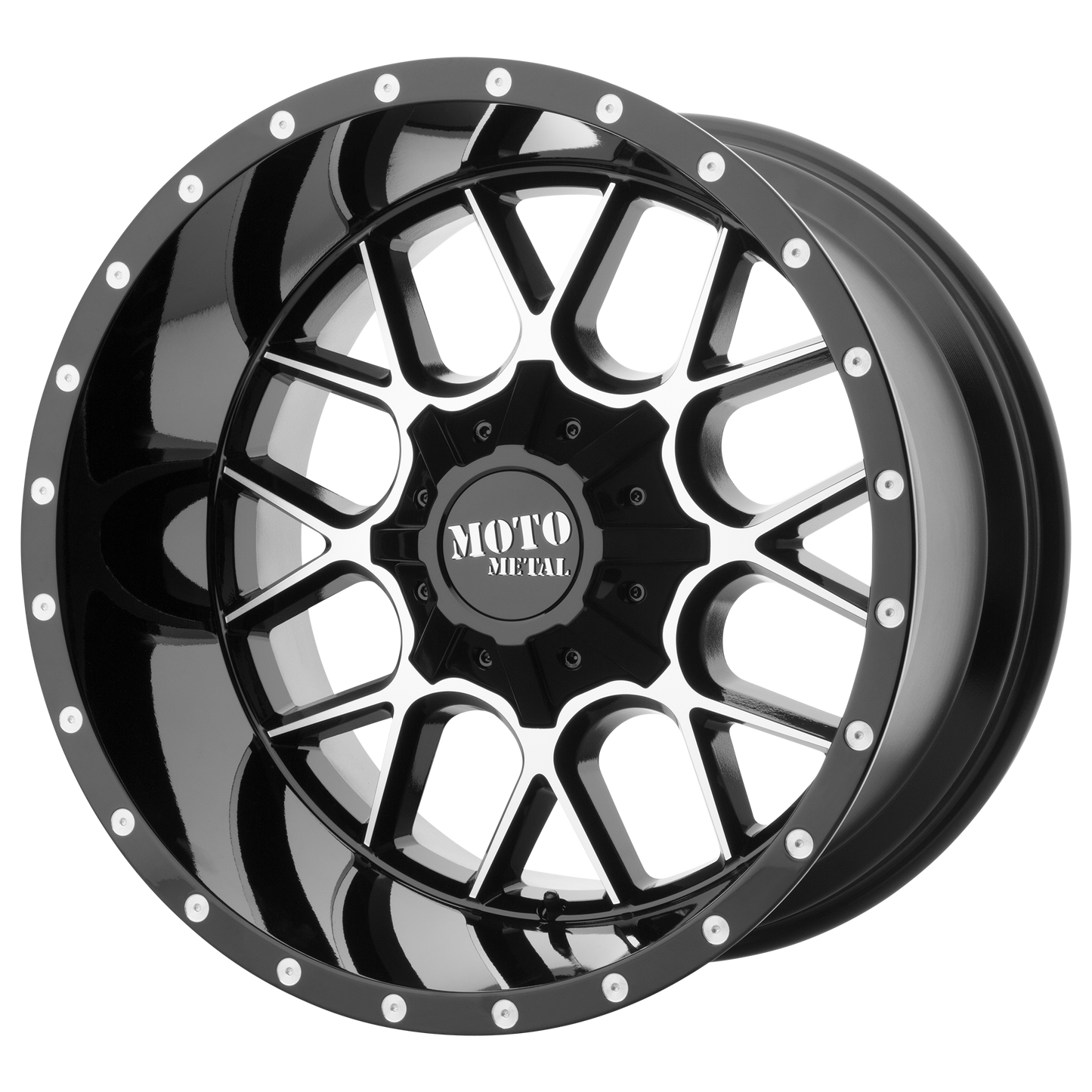 MO986 20X10 5X5.0/5.5 G-BLK MACH -18MM